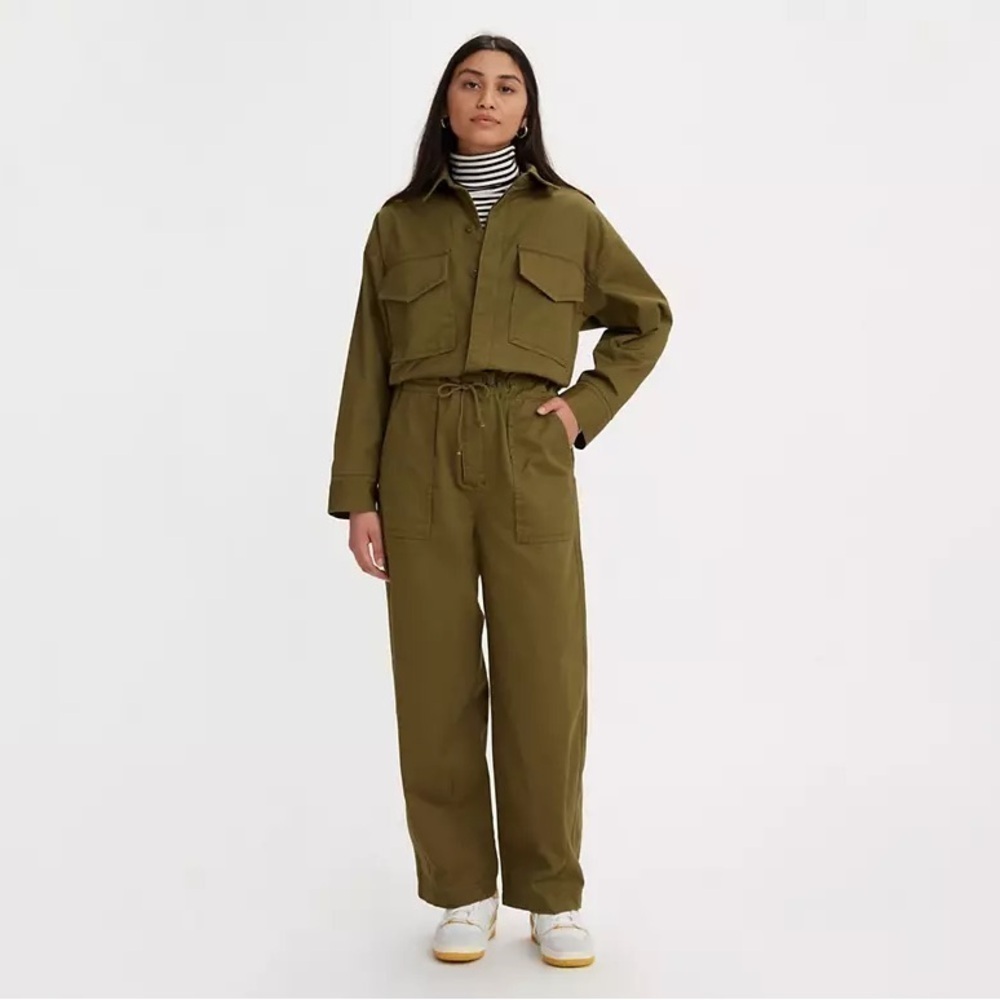 Levi’s Baggy Surplus Jumpsuit in Dark Olive Green - Size Small